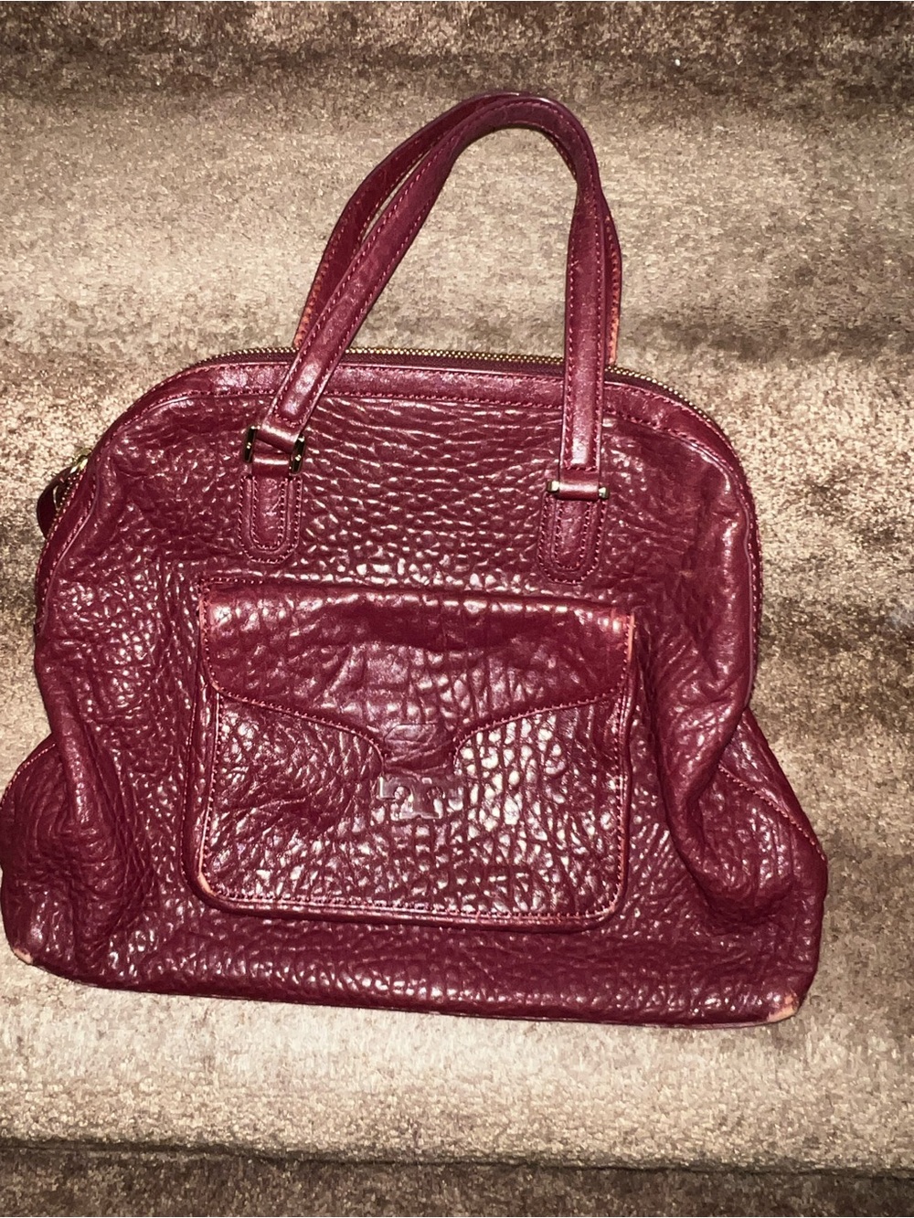 Tory Burch Parkan Dome Satchel
Shoulder Bag Burgundy
